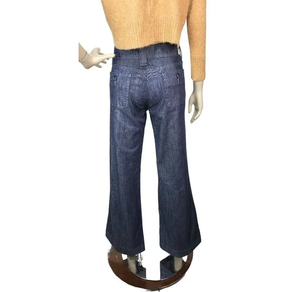 Levi's Dark Wash High-Waisted High Loose Flare Denim Bell Bottom Jeans W…